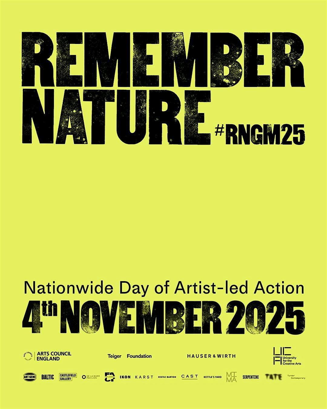 Hamish Fulton communal walk for Remember Nature and more at Kestle Barton