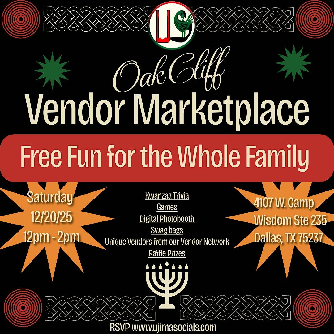 12\/20 Oak Cliff Vendor Marketplace: Kwanzaa
