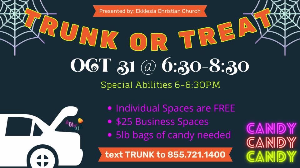 Halloween Trunk Or Treat | Ekklesia Christian Church, Conway, SC ...