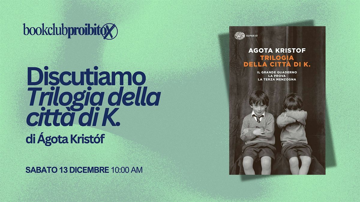 Bookclub Proibito: Trilogia della citt\u00e0 di K.