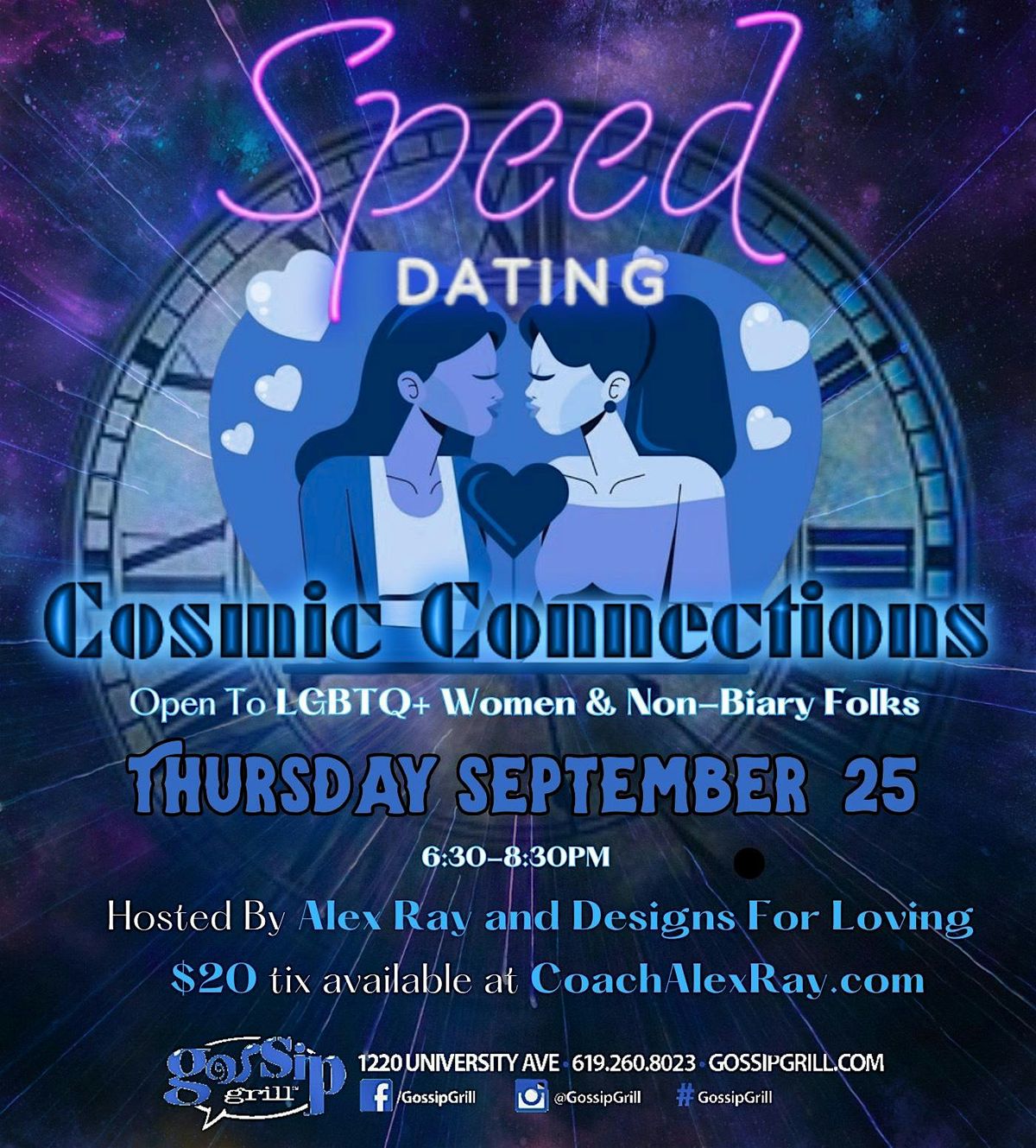 QueerSpeed Dating for LBTQIA+ Seeking a Soulmate