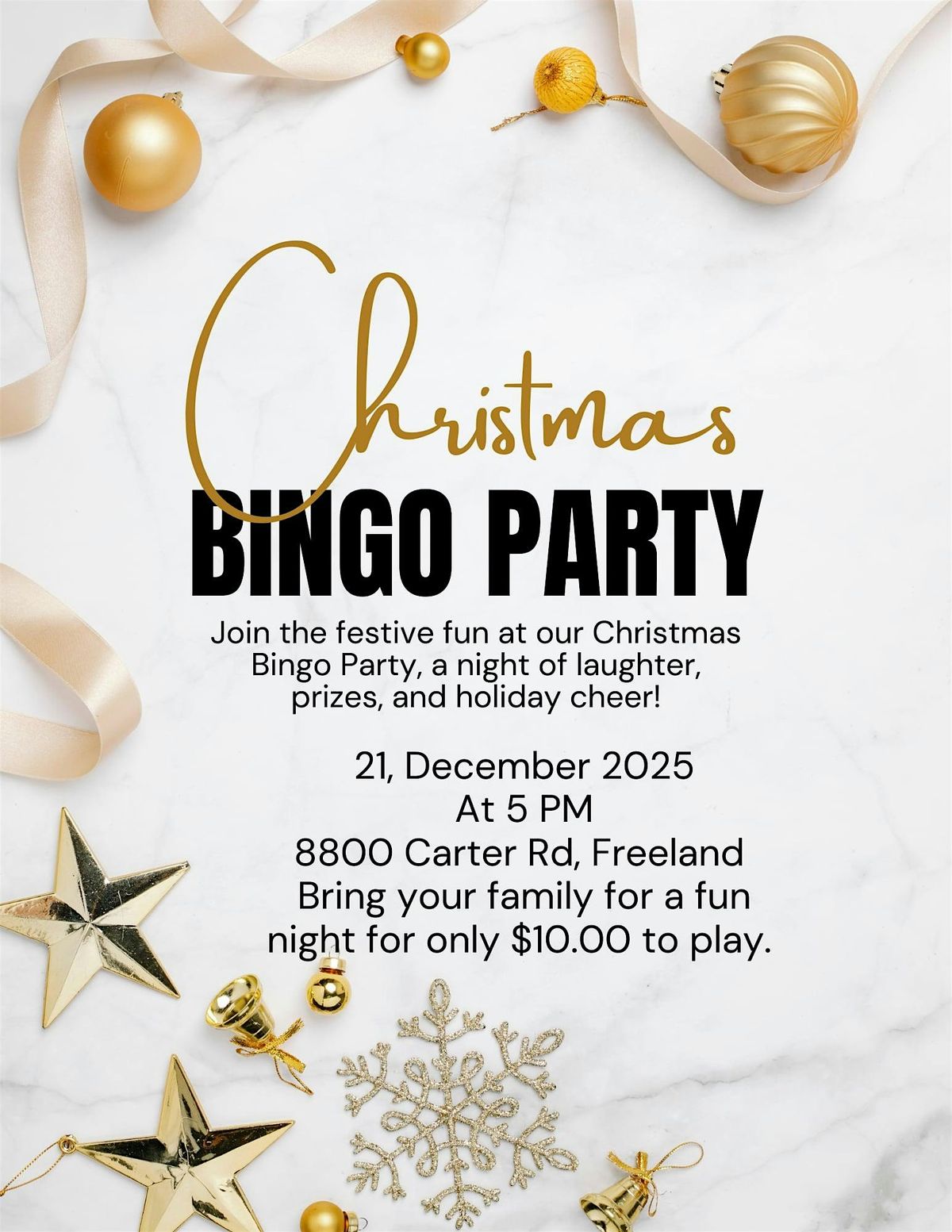 Christmas Bingo Party