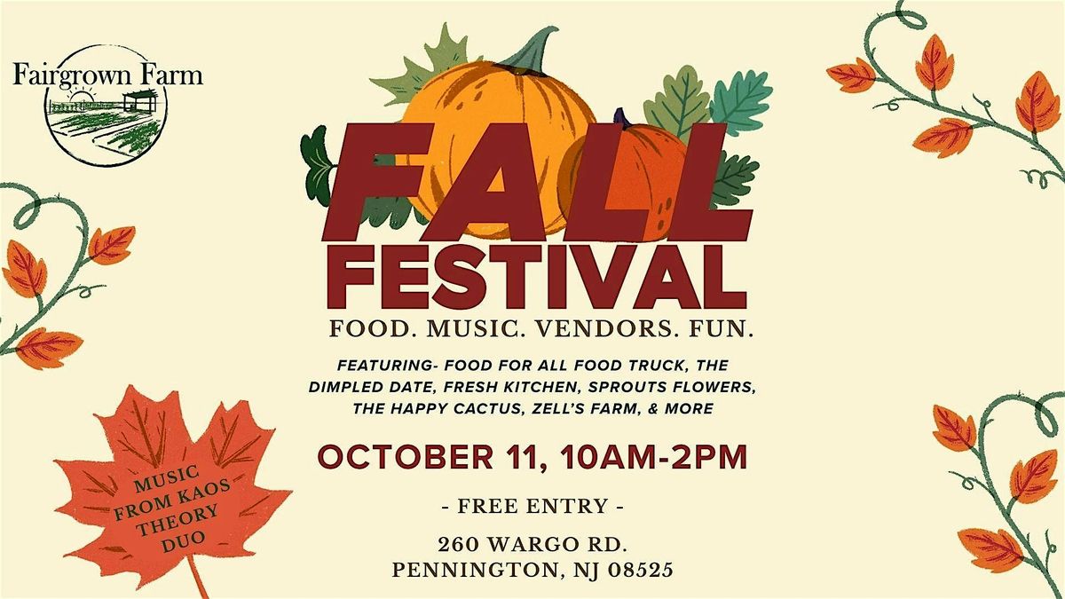 Fall Festival at Fairgrown Farm