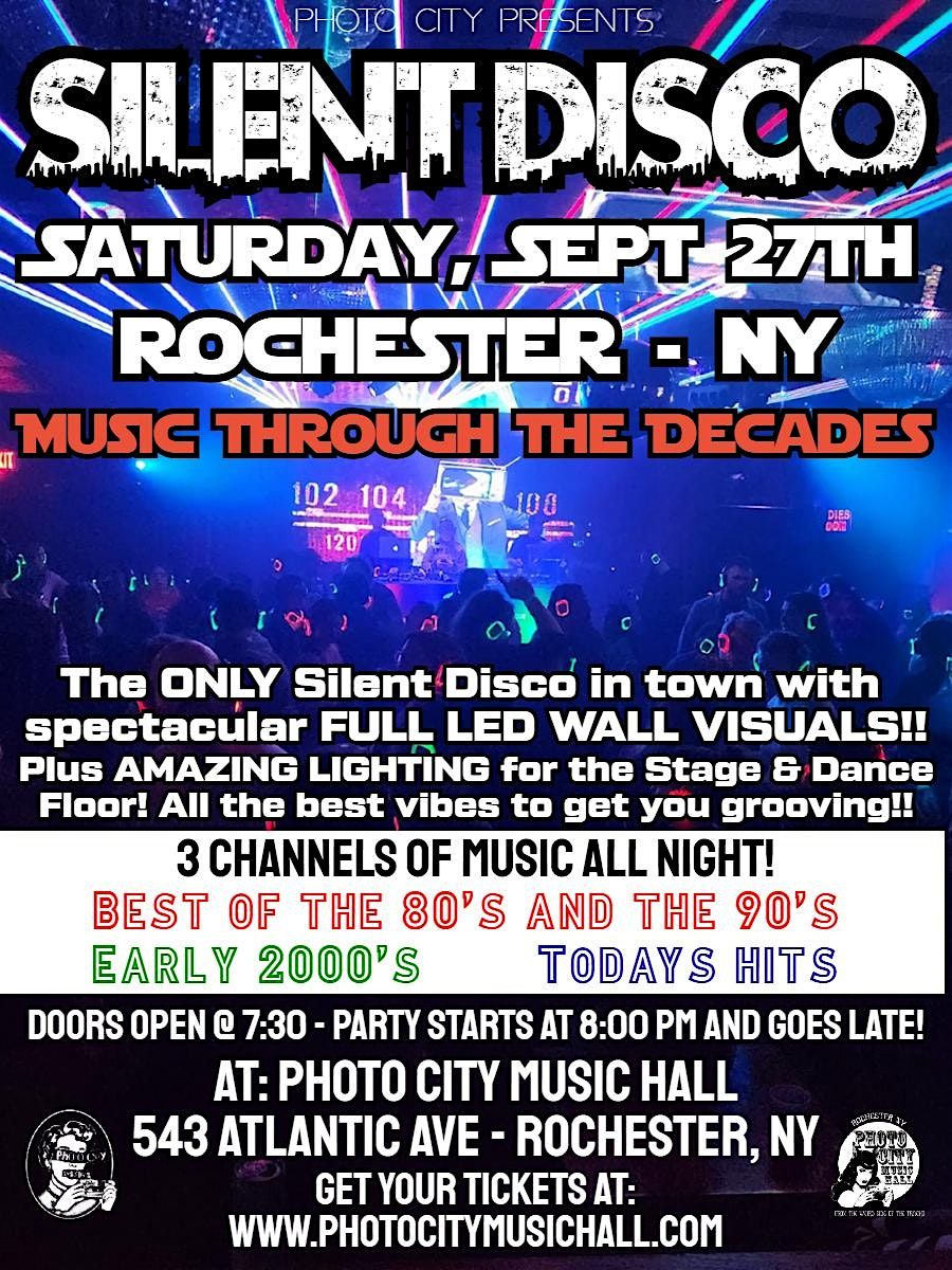 Silent Disco - Music Through The Decades - Rochester, NY