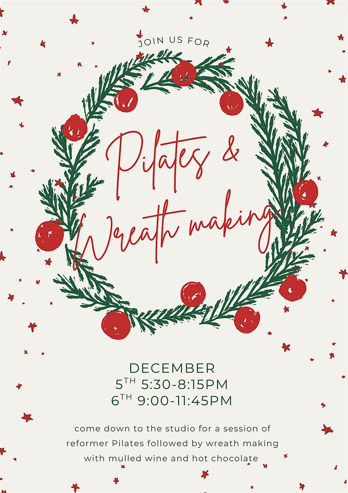 Pilates & Wreath making