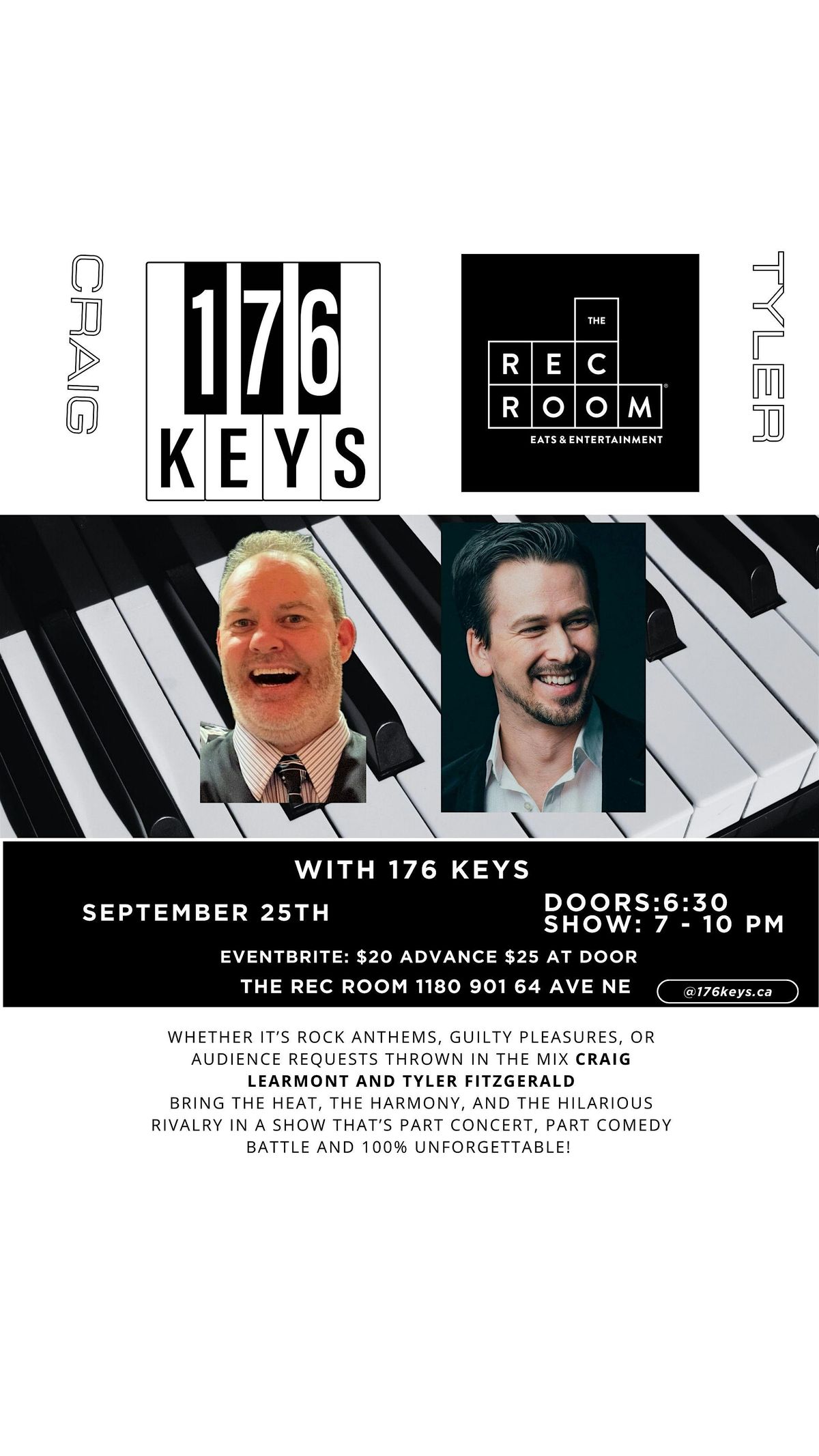 Blazing Dueling Pianos with 176 Keys!