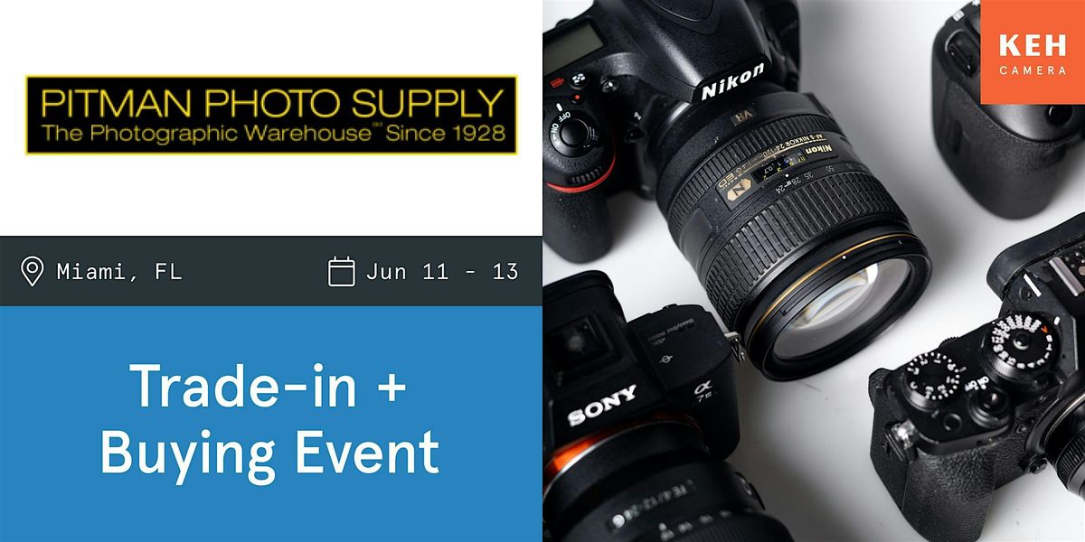 Sell your camera gear (free event- no ticket needed) at Pitman Photo Supply