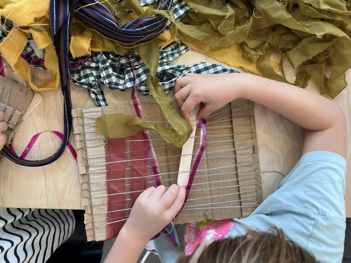 Weavingframe October Half Term, Scrap Weaving at The Exchange, Penzance on 28th ...