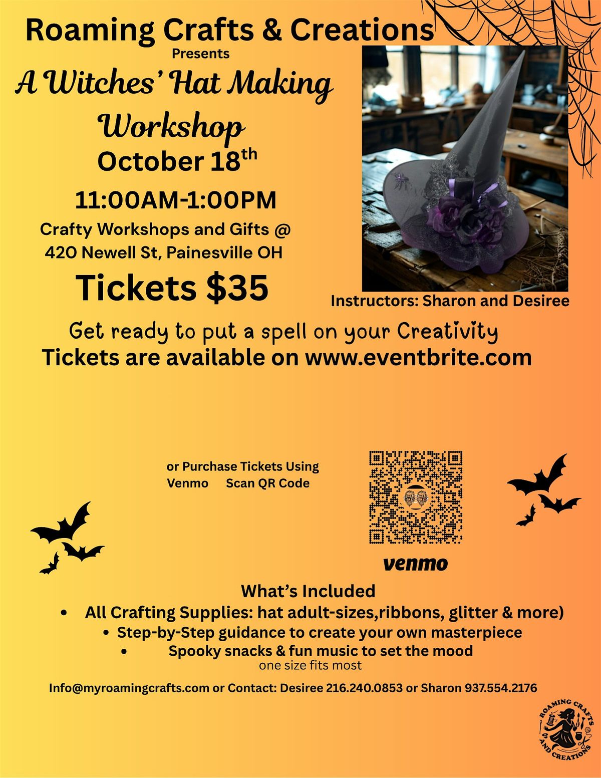 A Witches' Hat Making Workshop