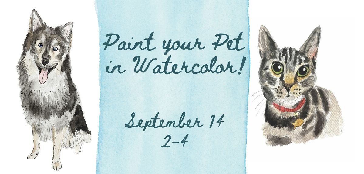 Watercolor Pet Portrait Class