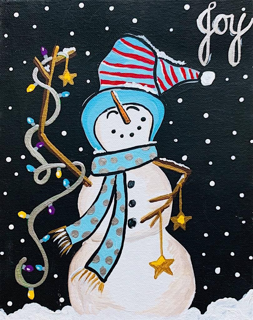 Come and Paint Merry Little Snowmen at Santorini Lounge in Safety Harbor