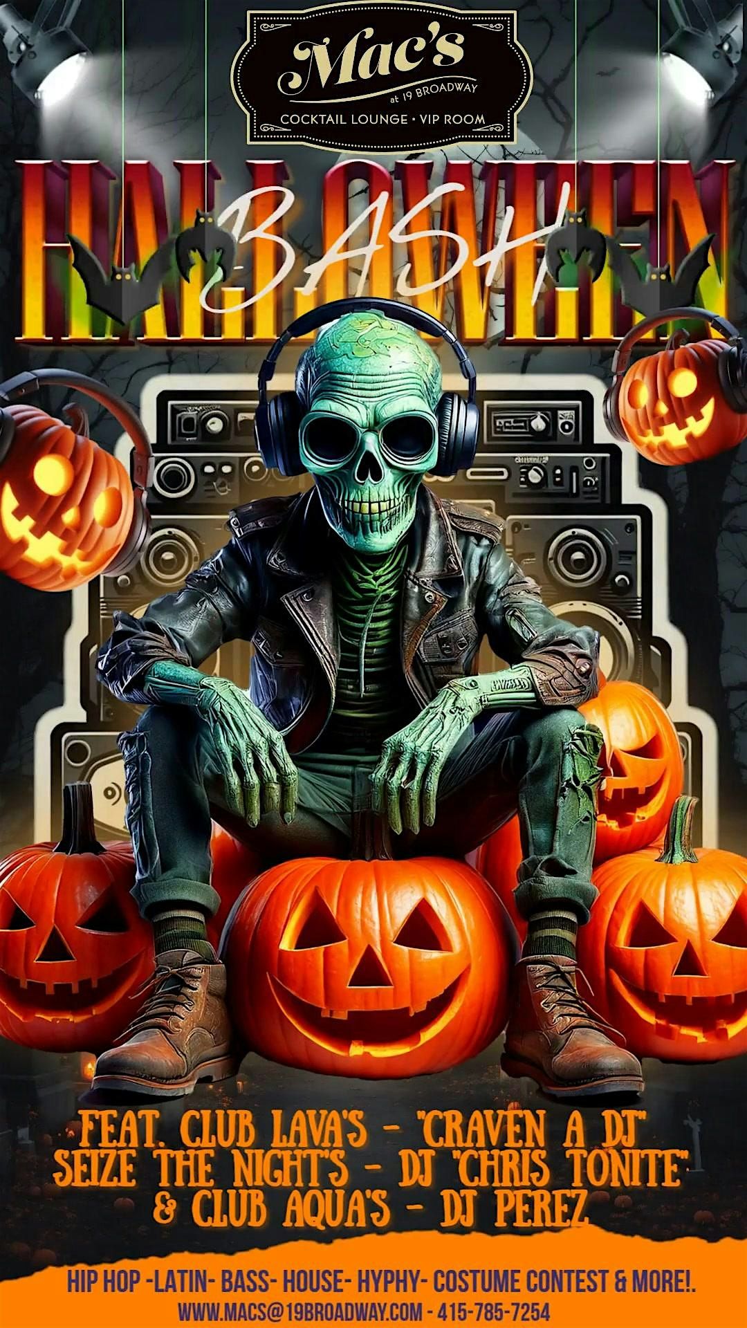 Mac\u2019s Halloween Bash 2025 | DJs \u2022 Dance \u2022 Costume Contest