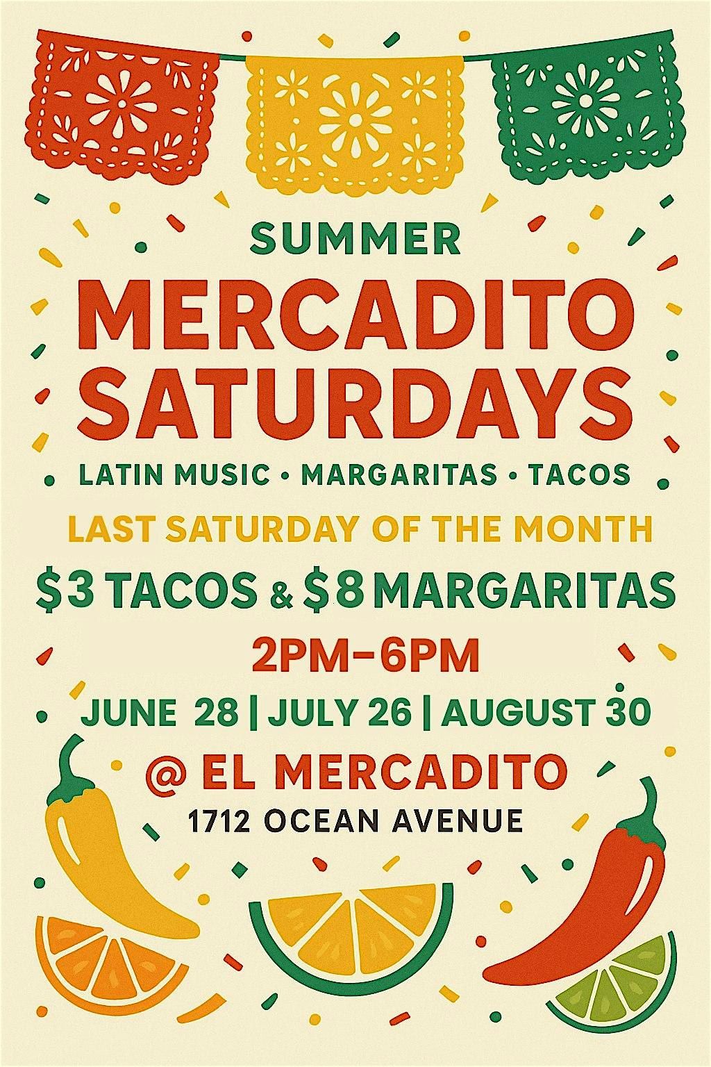Mercadito Saturdays - DJs | $8 Margaritas | $3 Tacos
