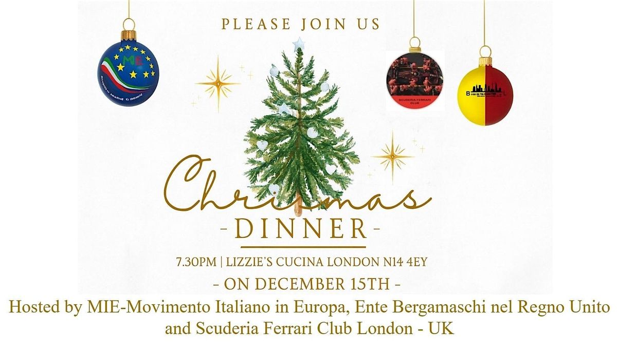 M.I.E. London Christmas Dinner 2025 \u2013 at Lizzie\u2019s Cucina