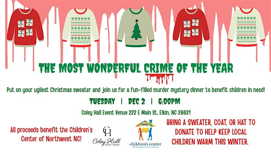Ugly Christmas Sweater M**der Mystery Charity Dinner