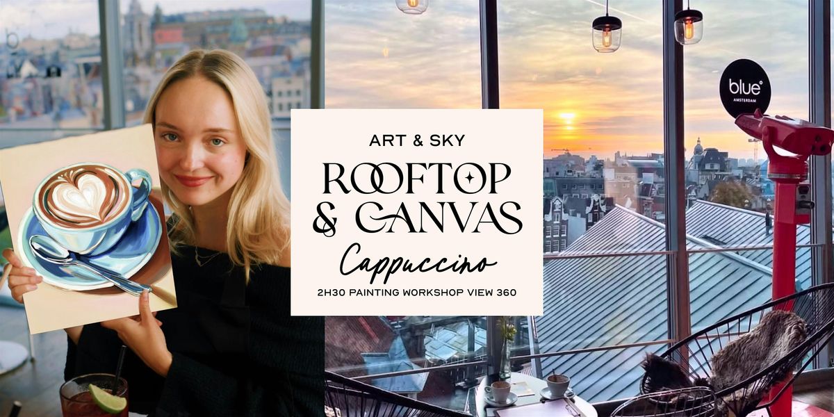 Sunday Rooftop Painting Experience: Cappuccino Acrylic Workshop (2h30)