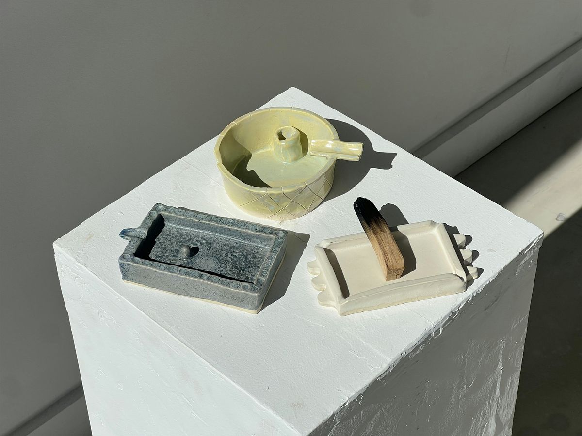 Ceramic Incense Holder or Ash Tray - Handbuilding Pottery Class