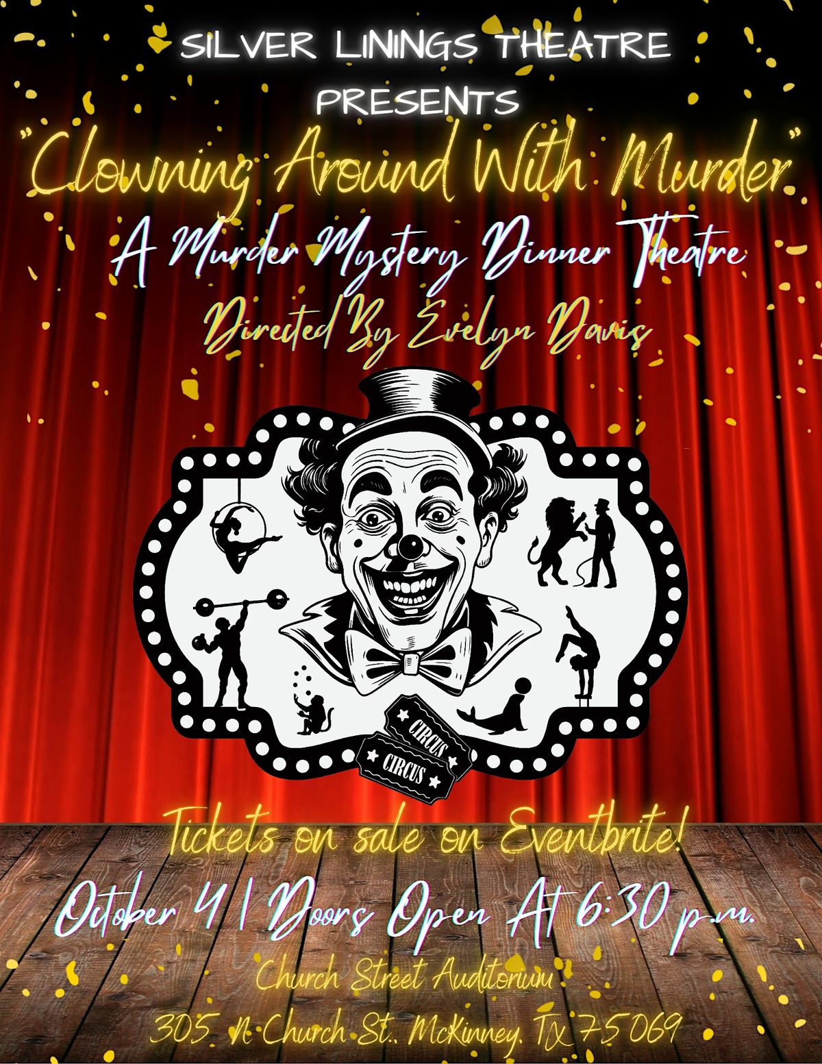 Silver Linings Theatre \u201cClowning Around With M**der\u201d - M**der Mystery