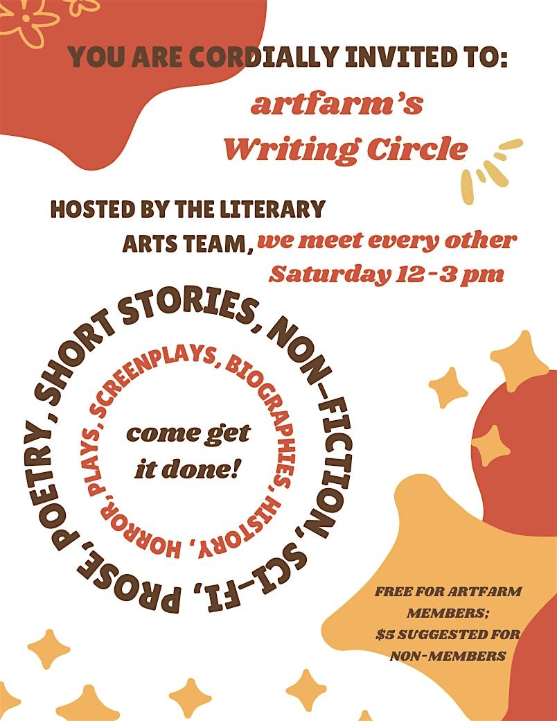 Writing Circle at artfarm!