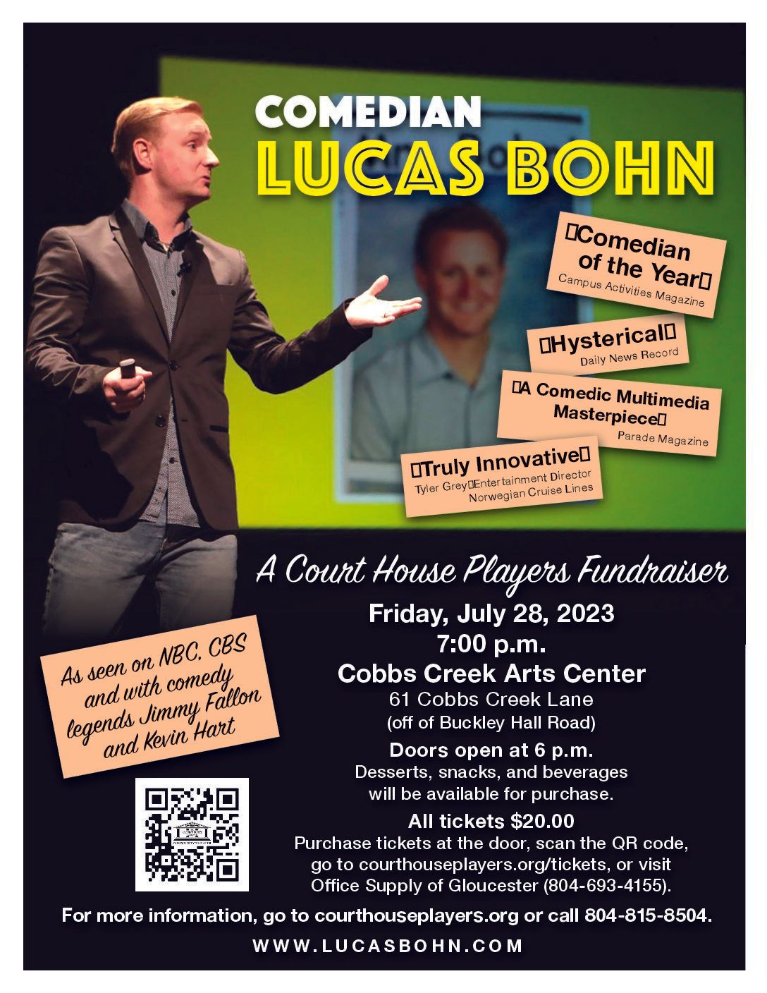Lucas Bohn at Woodstock Opera House