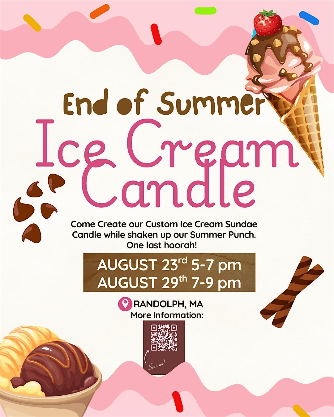 END OF SUMMER CANDLE\/MIXOLOGY BANG!