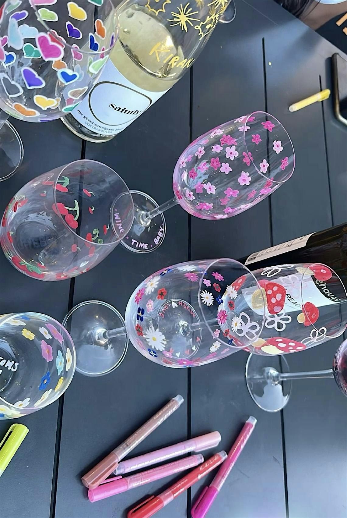 Stockport Wine Glass Painting