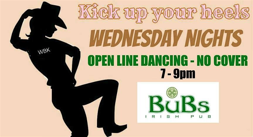 Open Line Dancing Nights at Bub's Germantown No Cover - FREE