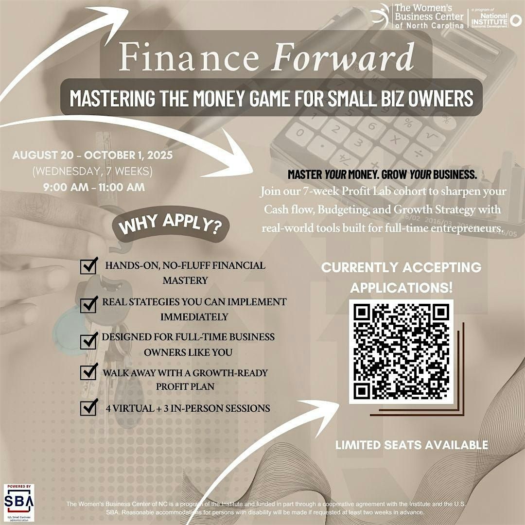 Finance Forward: 7-Week Financial Mastery Cohort for Entrepreneurs