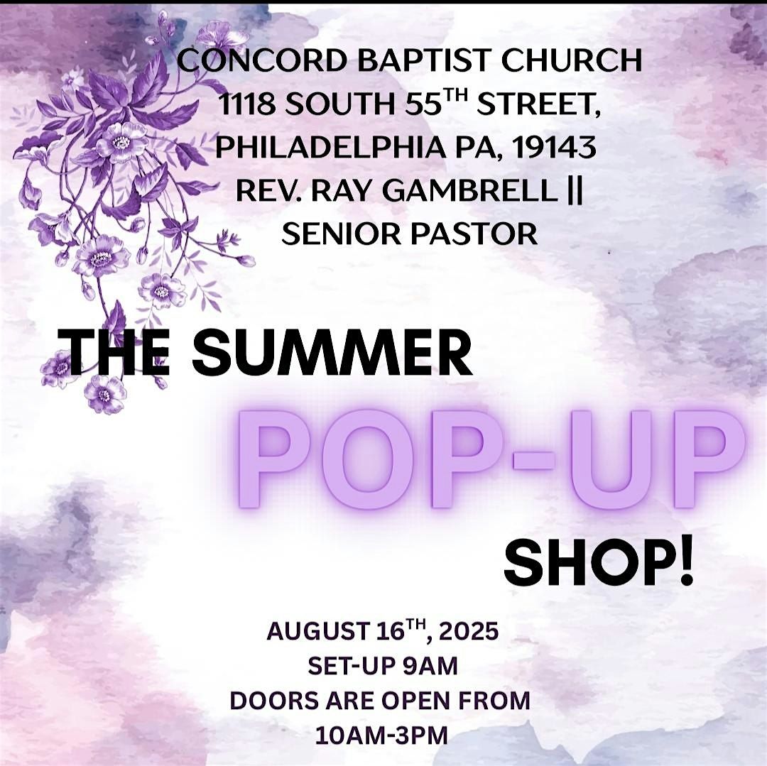 Pop-Up Shop and Free Bookbags