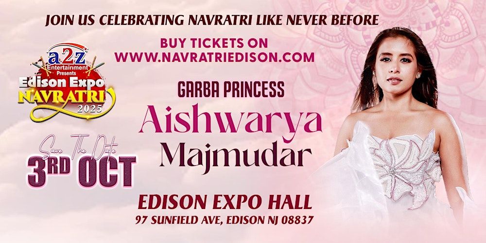 Navratri Festival of New Jersey With Aishwarya Majmudar @ EDISON EXPO