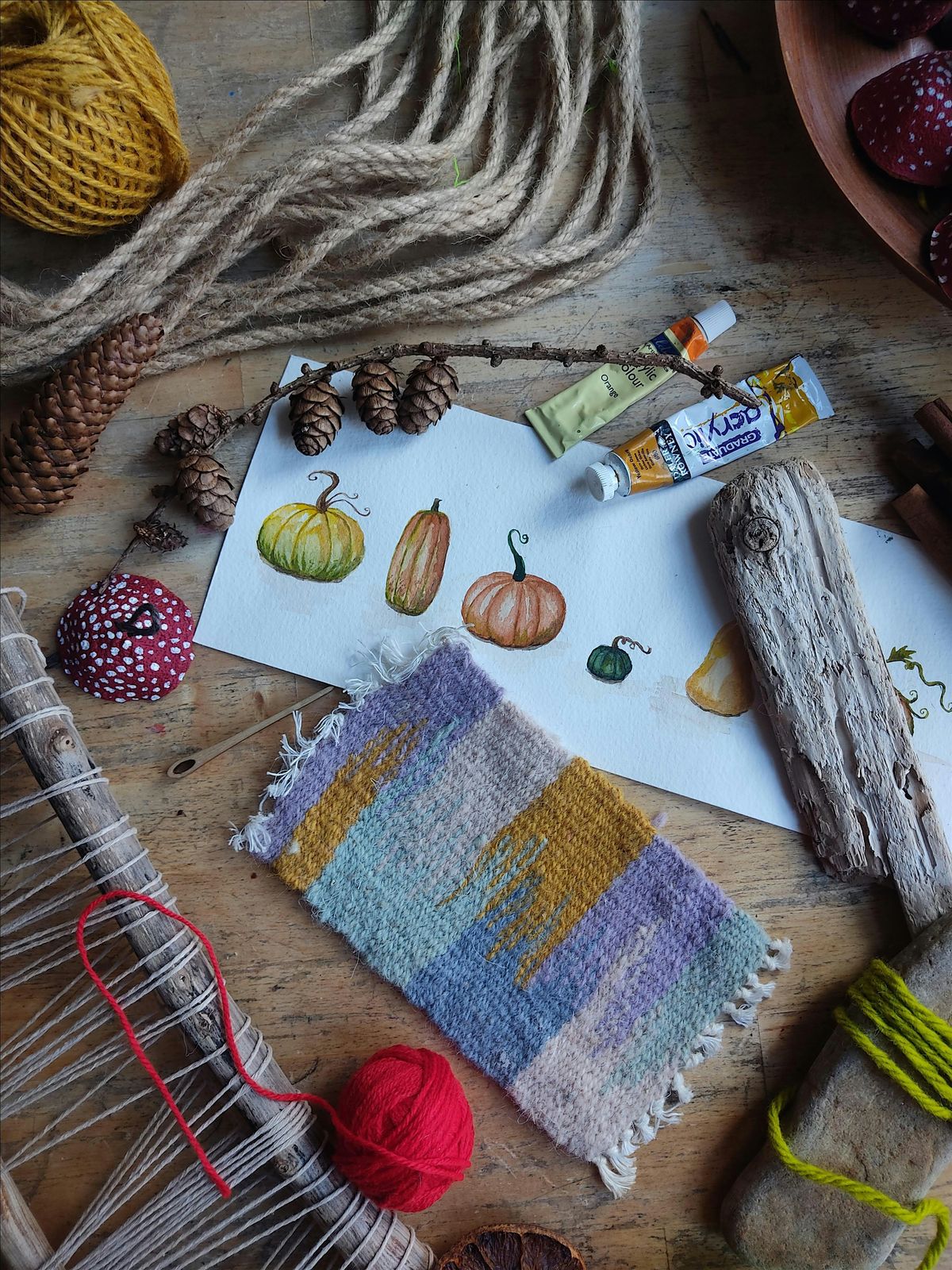 Conscious Leith Crafting - Stone Weaving Workshop