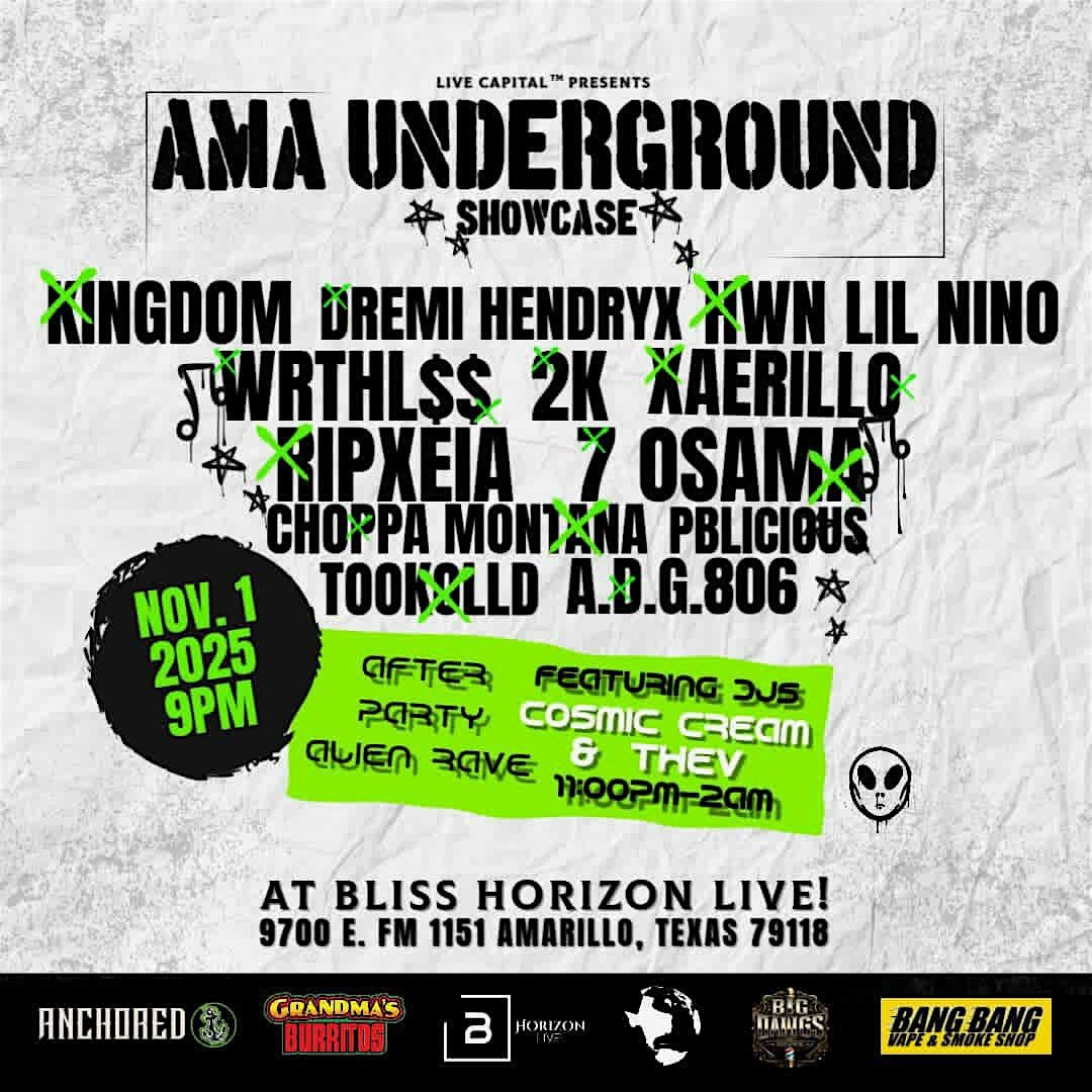 LIVE CAPITAL \u2122 PRESENTS AMA UNDERGROUND SHOWCASE