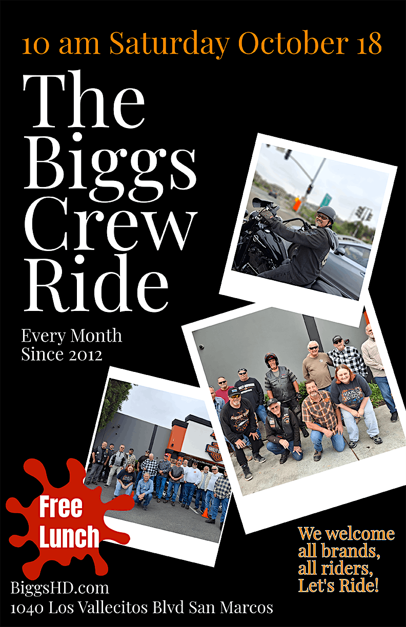 The Biggs Crew Ride and Free Lunch