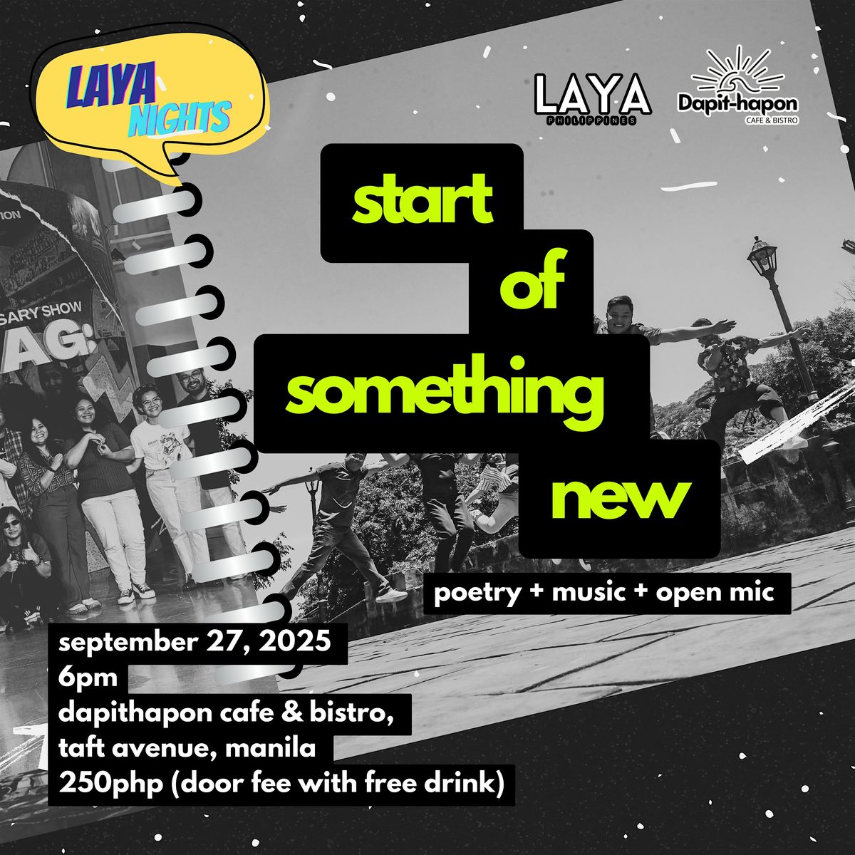 Laya Nights: Start of Something New ( Poetry + Music + Open Mic)