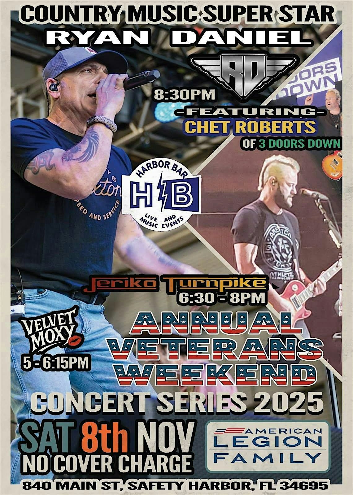 Veteran's Weekend Charity Concert with RYAN DANIEL and JERIKO TURNPIKE