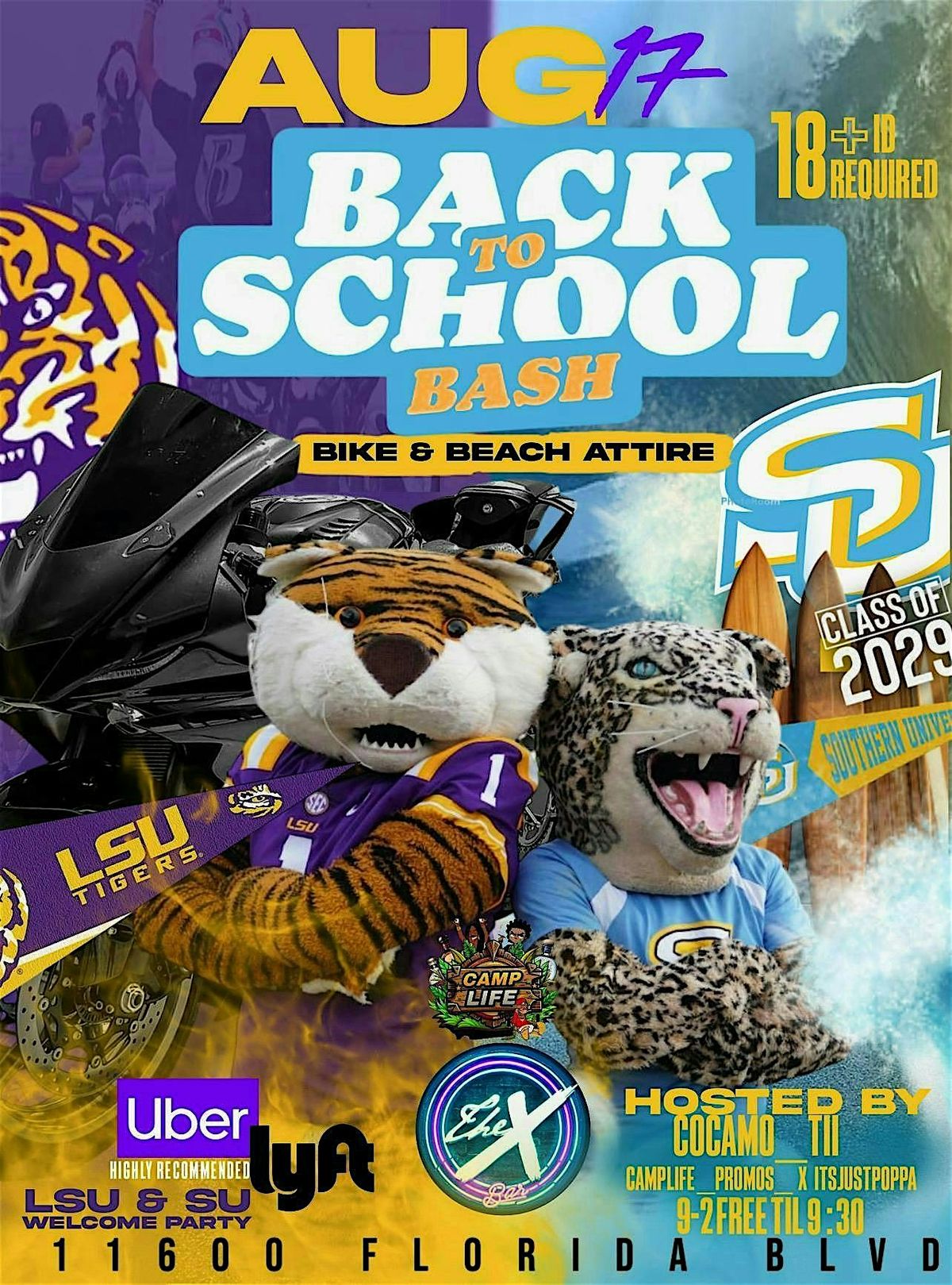 LSU & SU BACK 2 SKOOL WELCOME PARTY