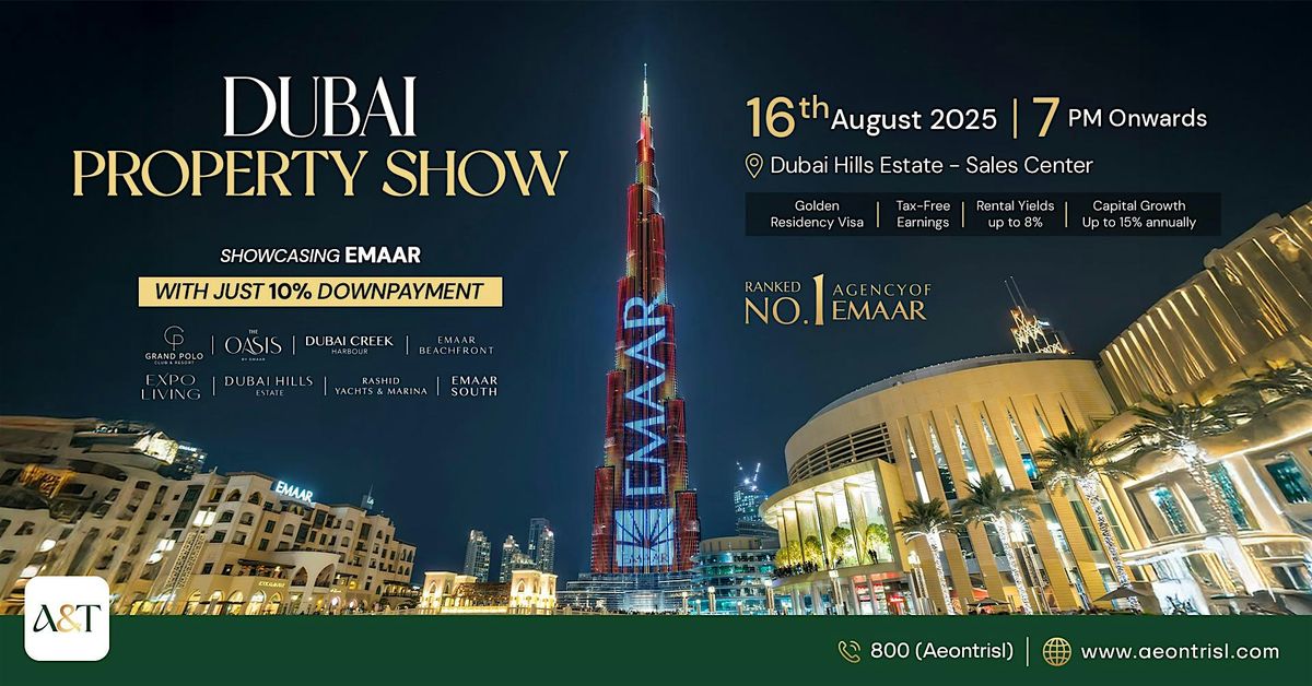 Dubai Property Show | Emaar Developments with Just 10% downpayment