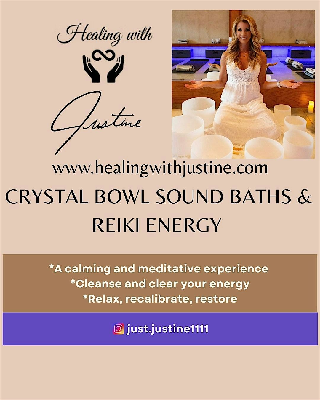 Crystal Bowl Sound Bath + Reiki Energy Healing