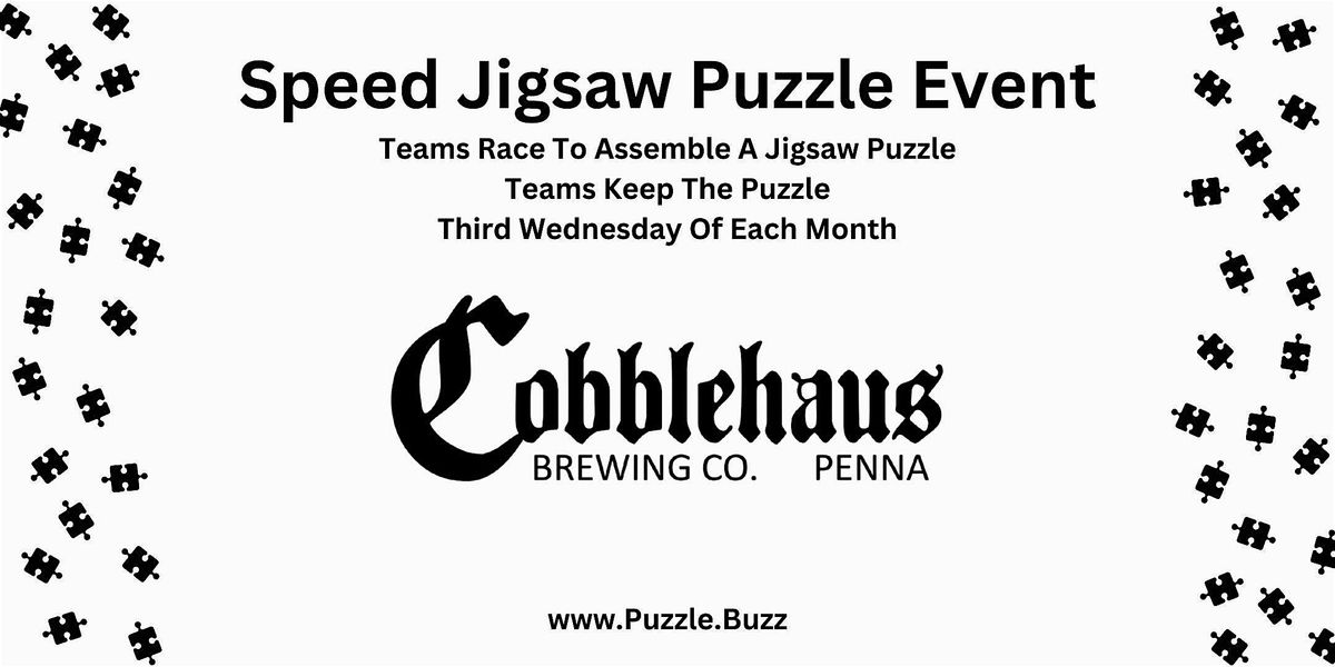 Speed Puzzling at Cobblehaus Brewing in Coraopolis, PA