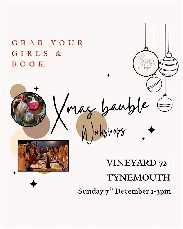Xmas Bauble Workshop at the Red Lion Earsdon