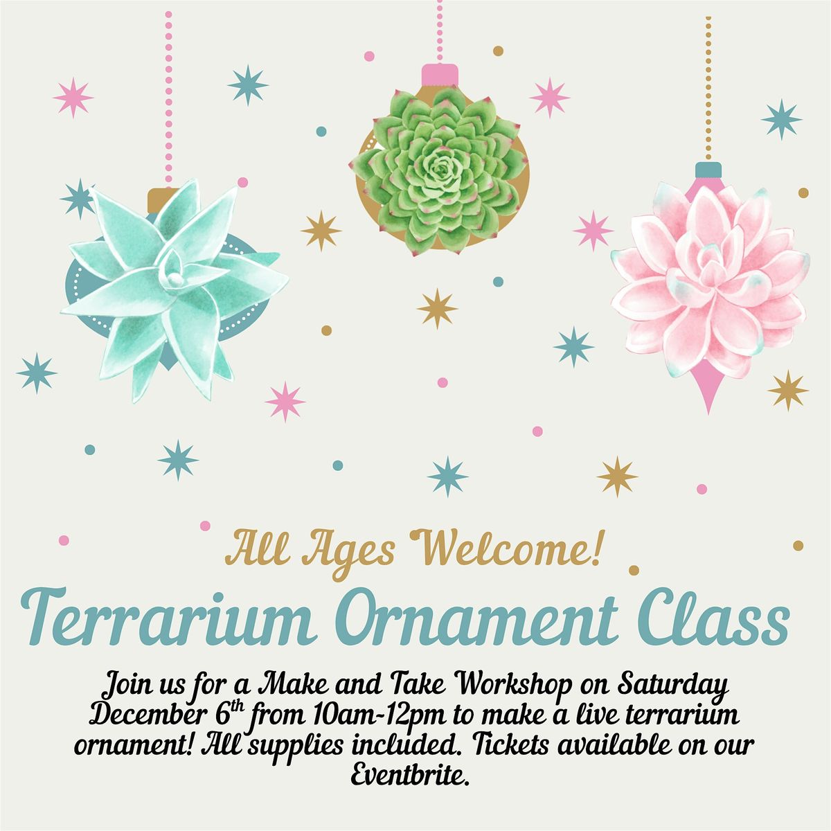 Terrarium Ornament Class