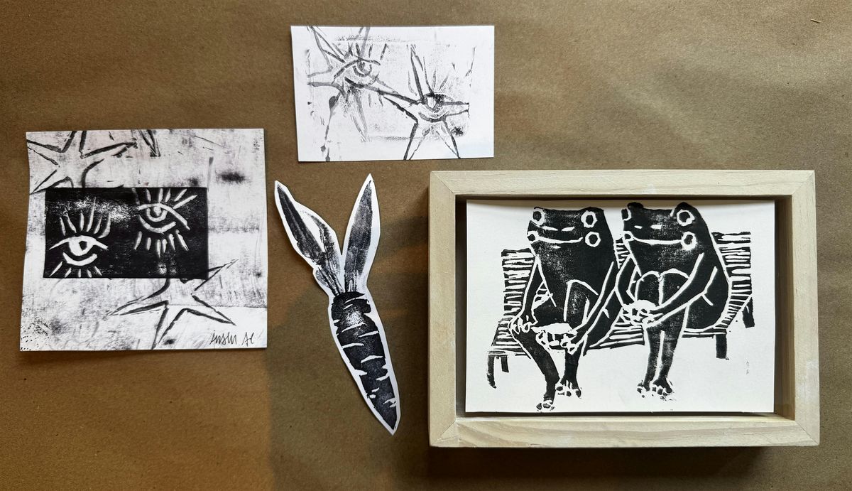 Linocut Printmaking Class