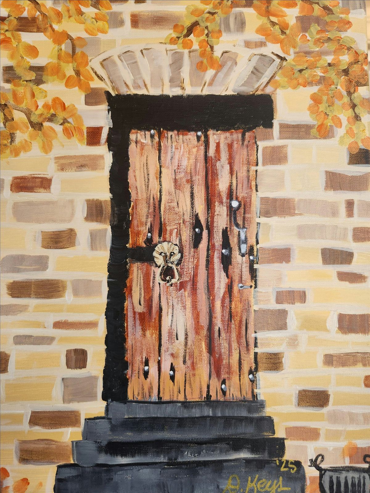 Paint & Sip - Door Knocker