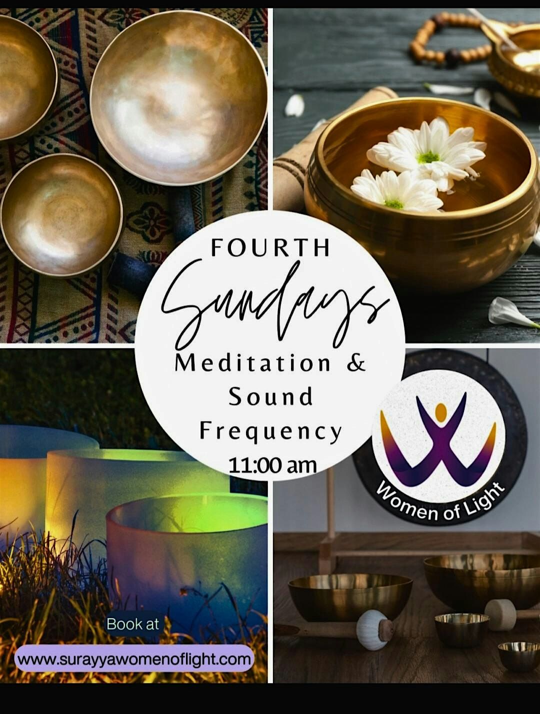 Sound Healing Meditation Every 4th Sunday at The Kindred Healing Center!