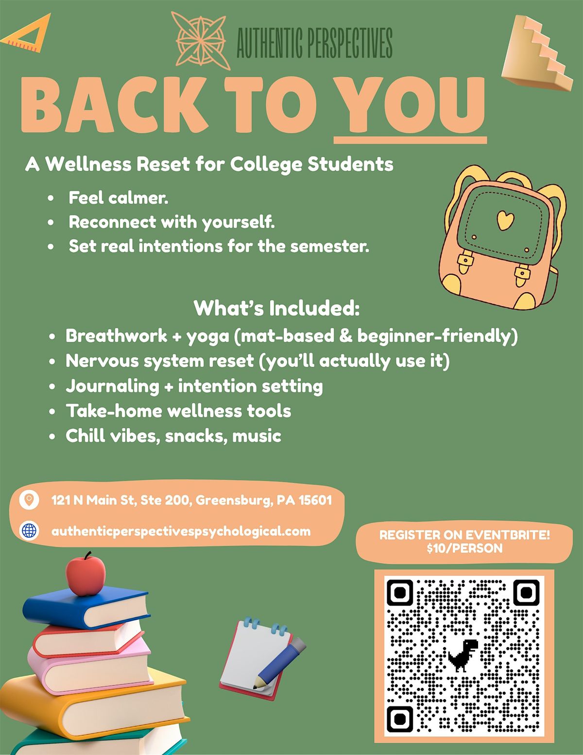 Back to YOU: Back to College Workshop