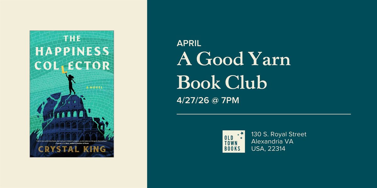 April A Good Yarn Book Club: The Happiness Collector