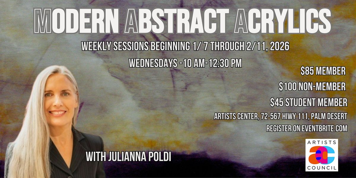 Modern Abstract Acrylics with Julianna Poldi