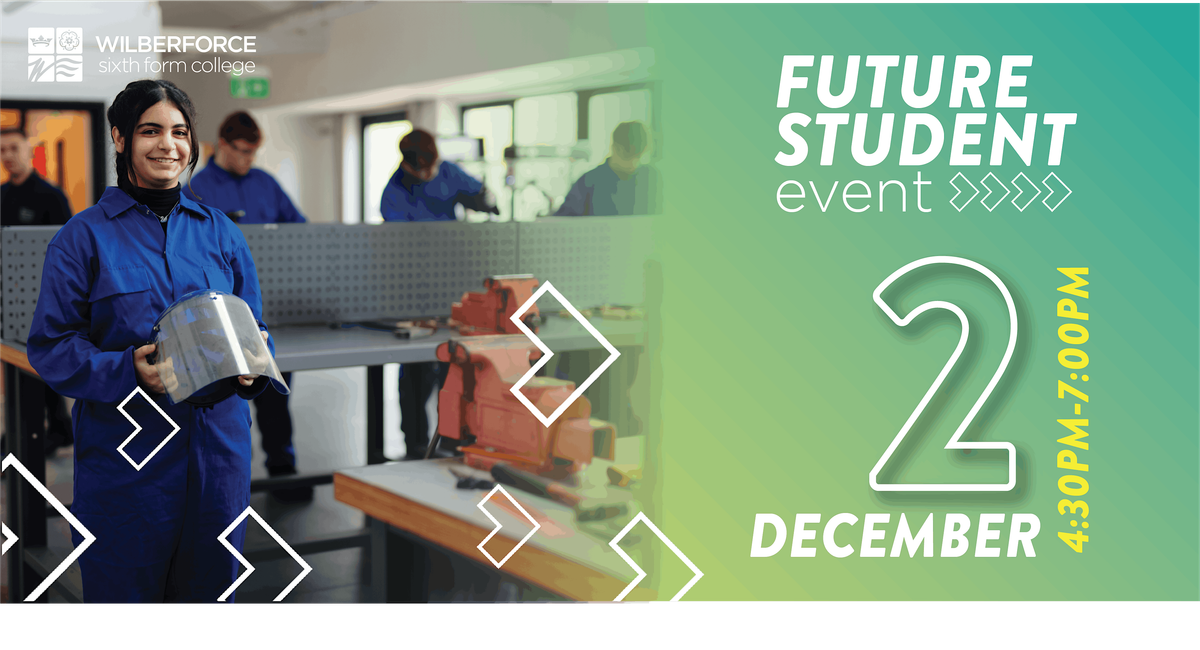 Future Student Event: Tuesday 2 December 2025