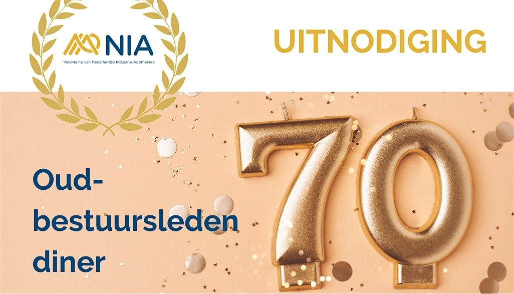 Uitnodiging NIA Oud-bestuursleden diner 13nov25