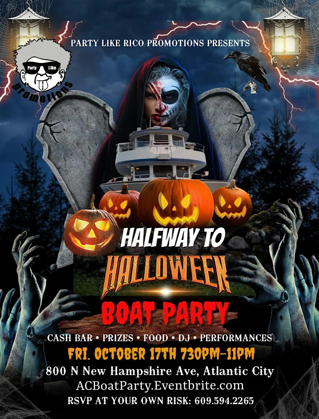 Halfway To Halloween Boat Party